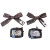 Lindo Perrito Color Café Accesorios de Lazo en Forma de Corazón Accesorios para Ropa de Mascota Decoración de Muñeca Calcetines Bolsa Broche Teléfono Móvil