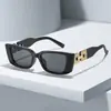 Nuevas Gafas de Sol de Calle de Alto Nivel Europeas y Americanas, Estilo Callejero, Cadena de Diamantes Hueca, Montura Cuadrada, Adelgazantes para Mujer, Modernas y a la Moda, Anti-UV