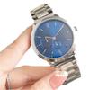 Caja de Aleación Correa de Acero Reloj de Acero Multifuncional para Hombre Cuarzo 6 Agujas Venta al por Mayor Negocios Reloj No Mecánico Reloj Dropshipping