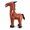 Disfraz Inflable de Caballo para Adulto Dibujo Animado Mascota Disfraz Fiesta Actuación Halloween Escenario Accesorios Disfraz Muñeco