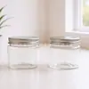 Pote de Armazenamento Selado 50ml Garrafa de Boca Larga Grande Diâmetro Plástico PET Tampa de Alumínio Sub-Garrafa Pote Pequeno Garrafa Transparente para Creme