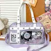 Bolso Ita Grande con Tema de Estrellas, Bolso Ita Estilo Anime, Bolso de Hombro Tote Moderno y Sencillo Estilo Academia para Fans de Idols
