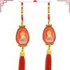 La Luz de Buda Brilla sobre el Buda Maitreya, Entrada y Salida Seguras, Colgante de Diamante con Borde Dorado, Decoración, Colgante, Regalo Especial
