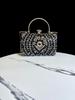 Nuevo Bolso de Mano de Cena de Comercio Exterior Transfronterizo Bolso de Banquete Bolso Cuadrado Pequeño Brillante Bolso de Hombro Cruzado Bolso de Mano de Diamantes