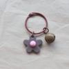 Ins Chica Color Caramelo Lindo Flor Campana Llavero Colgante Estilo Hyun Ya Llavero de Bolsa Tejida a Mano