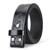 Cinturón de Mezclilla West Transfronterizo Vintage Tauro Repujado Juventud Clásico Unisex para Hombre Cinturón de Cuero Repujado Punk