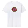 Transfronteiriço 180g Marca da Moda Estampa Estampada Manga Curta Moda Streetwear Casual Esportivo Solto Oversized