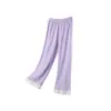 Pantalones Cortos Casuales Sueltos Dulces de Encaje Vintage para Niñas Verano 2026, Sensación Fresca
