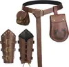 Cinturón Medieval Vikingo Renacentista Transfronterizo Pulsera Retro Disfraz de Cosplay de Halloween Bolso de Cintura para Vestido