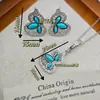 Acessórios de Pérola DIY Brincos Turquesa Azul Suporte Vazio Banhado a Ouro Real 18K Conjunto Cabaça Acessórios Pingente para Colar Acessórios para Mulheres