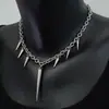 Comercio Transfronterizo Junan Y2K Forma de Corazón No Convencional Remache Joyería Gótica Estilo Punk Collar Venta Directa del Fabricante