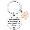 Amazon's Good Sisters Llavero de Acero Inoxidable para Hermana Mayor con Accesorios de Flor de Cerezo 2026 Regalo para Mejores Amigas