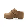 Sapatos Birkenstock de Sola Grossa de 9CM com Aumento Interno de Altura para Pessoas Baixas, Chinelos Birkenstock Versáteis de Calçar Fácil, Meio Chinelo Preguiçoso Fechado