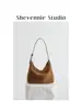 Bolsa Tote Grande de Couro Bovino Fosco Vintage Genuíno para Outono/Inverno 2026, Bolsa de Ombro, Bolsa de Mão, Bolsa de Braço, Bolsa Hobo para Mulheres