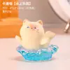 Gato Siamês Desenho Animado Fofo Ornamento de Cura para Mesa de Escritório Mini Figura Fofa Criativa Presente de Feriado