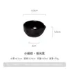 Prato Cerâmico Personalizado Preto Fosco e Branco Bicolor, Prato para Condimentos em Formato de Gota d'Água, Prato para Temperos de Hot Pot, Prato para Molho de Soja e Vinagre, Prato para Molhos