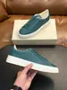 Sapatos Masculinos Patchwork de Couro Genuíno Santoni Mais Vendidos no Exterior, Tênis Masculino Moderno e Versátil, Sapatos Casuais Planos Respiráveis e Confortáveis