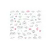 Pegatinas de Material de Diario de Dibujos Animados de Alto Valor, Pegatinas Decorativas Impermeables Lindas para Vasos de Agua Infantiles Estilo Ins, Papelería Guka