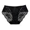 Flor de Cerezo Romántica~Bragas de Satén y Encaje Estilo Francés de Lujo Ligero, Diseño Hueco de Puro Deseo, Entrepierna Cómoda de Algodón Puro, Bragas Triángulo Sexy para Mujer