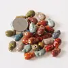 Fio para pulseira DIY material para joias adulto estudante flor de cerâmica esmaltada caveira com contas contas soltas acessórios caseiros