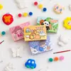 Caja colorida muñecos de yeso juguetes para niños colorear y garabatear premios recompensas clase de kínder pequeños regalos regalos de cumpleaños