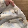 Pijama suave y lindo de koala de dibujos animados para mujer, nuevo conjunto de otoño de manga larga y pantalón largo, corte holgado, talla grande, conjunto de loungewear agradable para la piel, adecuado para usar fuera
