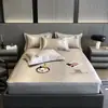 Lujo Ligero Jacquard Carbón Hielo 900D Sábanas Colchonetas Suaves Refrigeradas Clase Amigable con la Piel Transpirable Lavables a Máquina Colchoneta de Seda de Hielo para Dormir Desnudo