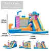 Castillo inflable pequeño AMF con tobogán para niños, rociador de agua, trampolín inflable, uso doméstico, castillo inflable para interiores y exteriores de tela Oxford