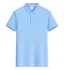 Roupa de Trabalho de Seda Gelo em Estoque, Camisetas Polo de Manga Curta para o Verão, Camisas Publicitárias Corporativas com Gola Lapela, Camisetas de Team Building com Impressão de Logo