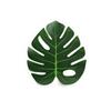 Tortuga hoja fábrica florero arreglos florales accesorios hoja de palma planta de simulación tela de seda flor artificial hoja individual venta al por mayor