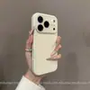 Panel trasero líquido, diseño de ventana grande, adecuado para funda de teléfono Apple 18 PRO MAX, funda suave para iPhone 15 Plus, serie 14, estilo minimalista