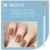 Set de Plumas de Manicura de Fábrica 15 Piezas Set Completo de Plumas Pintadas de Uso Común, Pinceles de Fototerapia de Línea Fina, Pinceles para Pintar, Difuminar y Gradiente