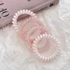 Cuerda para el pelo de gel de colores altamente elástica para mujer, cuerda para el pelo duradera y no dañina, goma para el pelo de primavera y verano, goma para el pelo de alta gama