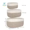 Cesta de almacenamiento moderna y sencilla de cuerda de algodón para escritorio, cesta tejida de cuerda de cáñamo para artículos diversos, cesta para guardar cosméticos