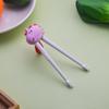 Palillos para niños bebé entrenamiento especial para comer suplemento alimenticio materno infantil plástico boca de tigre palillos de aprendizaje palillos de entrenamiento de dibujos animados vajilla