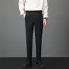 Ropa de Hombre Fengshe / Nueva Colección Primavera y Otoño 2026 Pantalones Casuales de Hombre Elásticos Nápoles Pantalones Largos Casuales para Hombre de Lujo Ligero