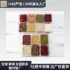 Caixa de Temperos e Ingredientes com Múltiplos Compartimentos e Tampa, Caixa de Armazenamento Transparente para Cozinha Comercial para Gelo, Geleia e Frutas Secas, Grau Alimentício