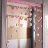 Cortina de Puerta sin Clavos Love Kitty Cat Cortina de Puerta Divisoria para Sala de Estar Cortina Decorativa de Pared Colgante para el Hogar en las Cuatro Estaciones Velcro