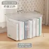 Caixa de armazenamento transparente simples feita de material PP, grande capacidade, para bancada da cozinha, uso doméstico, com alça e tampa