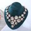 Colar Novo Transfronteiriço Super Brilhante Luxuoso Elegante Pedra Preciosa Decorativo Colar Feminino Sensação de Alto Padrão Festa de Banquete Joias Lote