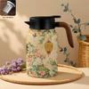 Tetera de acero inoxidable 316 para uso doméstico, antigua tetera blanca con separación de té, portátil, para oficina, con aislamiento térmico, para café, tetera congestionada.