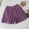 Nuevos Shorts de Color Sólido de Talla Grande para Mujer Verano 2026, Pantalones Deportivos Casuales Versátiles, Shorts Ajustados de Línea A, Holgados y Adelgazantes
