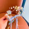 Diadema Súper Hada para Niñas, Pinza para el Cabello de Mariposa con Lentejuelas de Malla de Doble Capa, Accesorio para el Cabello Lindo y Fresco, Accesorio para el Cabello de Tela de Perla