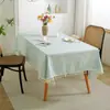 Mantel Moderno Simple Rayado de Encaje Lujo Ligero Gama Alta Rectangular para el Hogar Sala de Estar Mesa de Comedor Sentido de Atmósfera ins