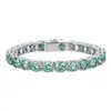 Venta Caliente Transfronteriza de Amazon Pulsera de Tenis Moissanita Color D Plata de Ley 925 Estilo Hip-Hop Joyería Venta Directa de Fábrica