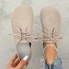 Zapatos Casuales para Mujer para el Trabajo, Punta Redonda con Cordones, Estilo Retro, Versátiles, Cómodos, Transpirables para Verano, Pequeño Lote en Stock