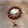 Pulsera de Palo de Rosa 2.0 de Mano de Madera Material Viejo con Alto Aceite y Alta Densidad