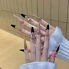 Adesivos de Unha Manicure Vestíveis Atacado Transparente Gelo Puro Lustre Camélia Borboleta Adesivos de Unha Acabados Unhas Postiças Removíveis