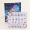 Pulseira de Natal Transfronteiriça Calendário de Contagem Regressiva Caixa Castelo Caixa Surpresa DIY Feito à Mão Contas de Coração Doce Presente de Aniversário