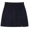 Falda de Pana Nueva de Cintura Alta con Abertura para Mujer Otoño/Invierno 2026, Tallas Grandes, Adelgazante, Anti-Exposición, Falda Bodycon